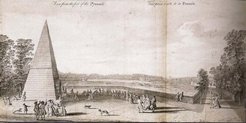 Jacques Rigaud View from the foot of the Pyramid